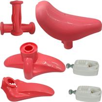 Kit Banco Punho Pedal Para Lama Bicicletas Aro12 Nathor