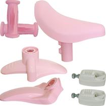 Kit Banco Punho Pedal Para Lama Bicicletas Aro12 Nathor