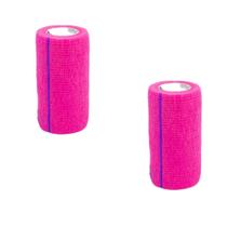 Kit Bandagem / atadura flexível para Pet 10 cm- 2 un rosa - Ideal