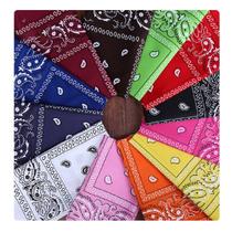Kit Bandana Lenço Estampado Moda Unissex 55X55Cm Adulto Várias Cores Cor:cor sortidosKit:1PCS