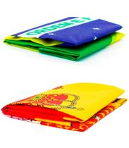 Kit Bandeira Do Brasil + Bandeira Da Espanha 150 X 90 Cm