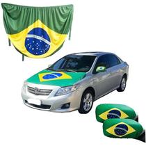 Kit Bandeira Do Brasil Capo E Retrovisor Copa Do Mundo 2022