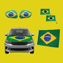 Kit Bandeiras Brasil Para Carro Completo Capô Retrovisor Vidro E Bandeira 90x150 Copa Do Mundo Kit Bandeiras Brasil Para Carro Completo Capô Retrovisor Vidro E Bandeira 90x150 Copa Do Mundo