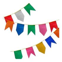 Kit Bandeirinha Junina De Seda 10pc 100 metros Enfeite Junino Bandeirola Decoraçao Arraial São João Kit Bandeirinha Junina De Seda 10pc 100 metros Enfeite Junino Bandeirola Decoraçao Arraial São João