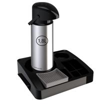Kit Bandeja Café Organizadora + Garrafa Térmica 1,8L Inox Unitermi Kit Bandeja Café Organizadora + Garrafa Térmica 1,8L Inox Unitermi