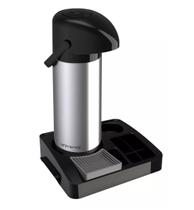 Kit Bandeja Café Organizadora + Garrafa Térmica 1l Inox Unitermi Kit Bandeja Café Organizadora + Garrafa Térmica 1l Inox Unitermi