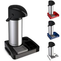 Kit Bandeja Cantinho Café Organizadora Garrafa Térmica Inox Kit Bandeja Cantinho Café Organizadora Garrafa Térmica Inox