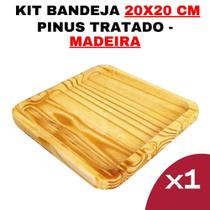 Kit Bandeja De Madeira - Kit Tamanho Nº16 Cozinha -