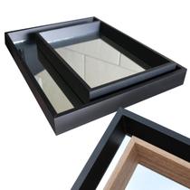 Kit Bandeja Espelhada Retangular para Sala, Cozinha, Quarto, Café, Banheiro, Decoração