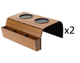 Kit Bandeja Esteira Para Sofá Porta Copos E Controle 2unid