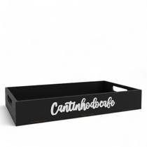 Kit Bandeja Lisa + Apliques Cantinho do Café em MDF