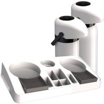 Kit Bandeja P/ Servir Café + 2 Garrafas Térmicas 1L e 1.8L Bebida Bar Xícaras Sala Recepção Casa - Unitermi Kit Bandeja P/ Servir Café + 2 Garrafas Térmicas 1L e 1.8L Bebida Bar Xícaras Sala Recepção Casa - Unitermi