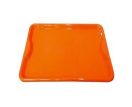 kit Bandeja Plástica 10 pçs na cor laranja 48x33 kit Bandeja Plástica 10 pçs na cor laranja 48x33