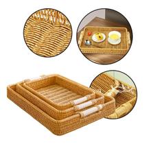 Kit Bandejas Retangulares Vime 3 Peças