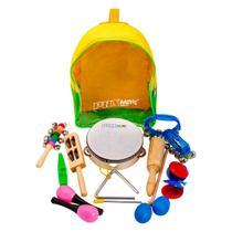 Kit Bandinha Infantil 10 Instrumentos De Percussão Com Mochila PHX TZ10 Kit Bandinha Infantil 10 Instrumentos De Percussão Com Mochila PHX TZ10