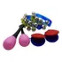 Kit Bandinha Mem 10 Instrumentos Percussão Infantil Mochila