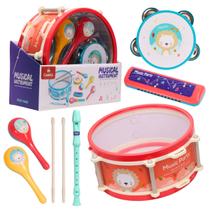 Kit Bandinha Musical Infantil C/8 Instrumentos Musicais - Castela