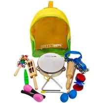 Kit bandinha phx c/dez instrumentos infantis c/ mochila tz10-1