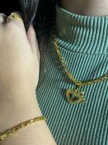 Kit Banhado: Tijolinho 3Mm, Menino(A) Anel E Brinco Feminino