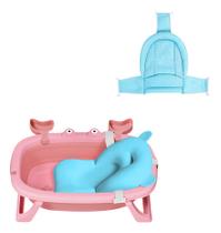 Kit Banheira De Bebê Com Almofada E Rede Para Recém-nascido