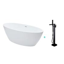 Kit Banheira de Imersao Rubi e Misturador de Piso Monocomando Preto Pingoo.casa Kit Banheira de Imersao Rubi e Misturador de Piso Monocomando Preto Pingoo.casa