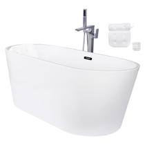 Kit Banheira Freestanding Venezza 1.50m com Misturador Cromado