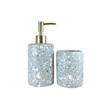 Kit Banheiro 2pç - Porta Objetos Lavabo Cinza Kit Banheiro 2pç - Porta Objetos Lavabo Cinza