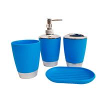 Kit Banheiro 4 Peças em Plastico 440ml CIM Ref.307739