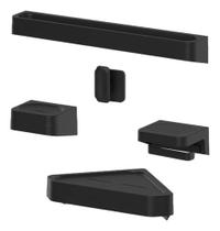 Kit Banheiro 5 Peças Ou Eleve Preto: Pratico E Sofisticado