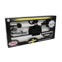 Kit Banheiro 5Pçs Saboneteira Cabide Papeleira Preto Japi Kit Banheiro 5Pçs Saboneteira Cabide Papeleira Preto Japi