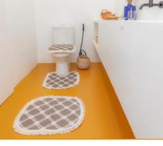 Kit banheiro base emborrachada Dim 42cm 54cm