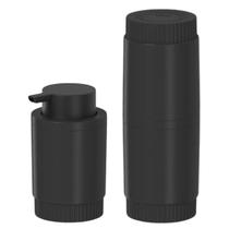 Kit Banheiro Dorica Plástico Porta Escova Dispenser Sabonete