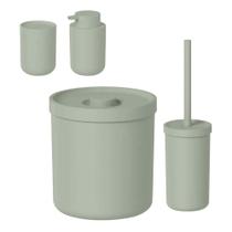 Kit Banheiro Dual Verde Salvia