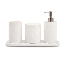 Kit banheiro em cimento pra banheiro com 4 peças mart Kit banheiro em cimento pra banheiro com 4 peças mart