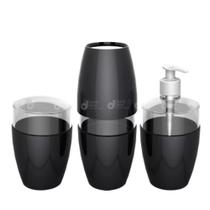 kit banheiro essence preto