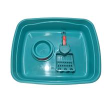Kit banheiro gato brinqpet 3 peças verde tiffany Kit banheiro gato brinqpet 3 peças verde tiffany