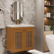 Kit Banheiro Hermes Cedro Rattan