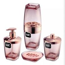 Kit Banheiro Higiene Premium Uz 4 peças Kit Banheiro Higiene Premium Uz 4 peças