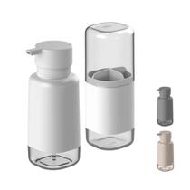 Kit Banheiro Lavabo Acessórios Conjunto Organização 2 Peças Porta Escova e Sabonete Dual Ou