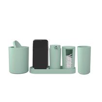 Kit Banheiro Lavabo Acessórios Conjunto Organização 5Pcs Bandeja Suporte Celular Skin Care Kit Banheiro Lavabo Acessórios Conjunto Organização 5Pcs Bandeja Suporte Celular Skin Care