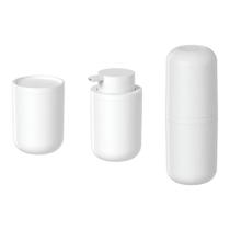 Kit Banheiro Lavabo Bold 3 Peças Organização De Pia Ou