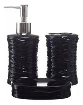 Kit Banheiro Lavabo Conjunto Sabonete Líquido Escova / 400 Kit Banheiro Lavabo Conjunto Sabonete Líquido Escova / 400