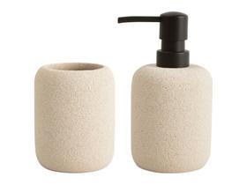 Kit Banheiro Lavabo Dispenser Sabonete Líquido 300ml Porta Escova Copo Pia Lavabo Luxo Rústico Kit Banheiro Lavabo Dispenser Sabonete Líquido 300ml Porta Escova Copo Pia Lavabo Luxo Rústico