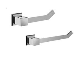 Kit Banheiro Lavabo Inox Luxo 2 Peças porta toalha rosto porta papel higienico Kit Banheiro Lavabo Inox Luxo 2 Peças porta toalha rosto porta papel higienico