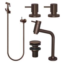 Kit Banheiro / Lavatório 100% Metal C90 Corten Premium