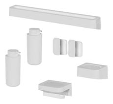 Kit Banheiro Ou Branco 7 Peças Eleve: Pratico E Sofisticado