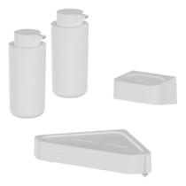 Kit Banheiro Ou Eleve 4 Peças Branco: Pratico E Sofisticado