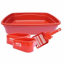 Kit Banheiro Para Gato 4 Peças Brinqpet