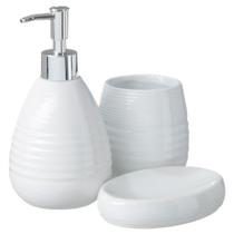 Kit Banheiro Porta Sabonete Líquido Lavabo Escova / 914 - PGB