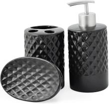 Kit banheiro scale preto wincy casa